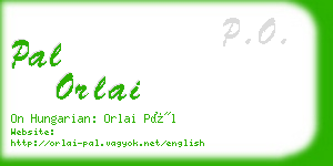 pal orlai business card